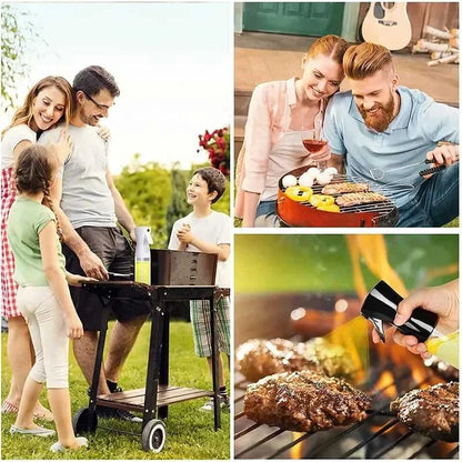 200/300/500mlOil Spray Plastic Household Kitchen Oil Spray Bottle Or Oil Brush Nebulizing Mist Filling Cooking Dual Use BBQ Éditions Traditions & Modernité Inc. 14:200002130#2pcs-300ml white