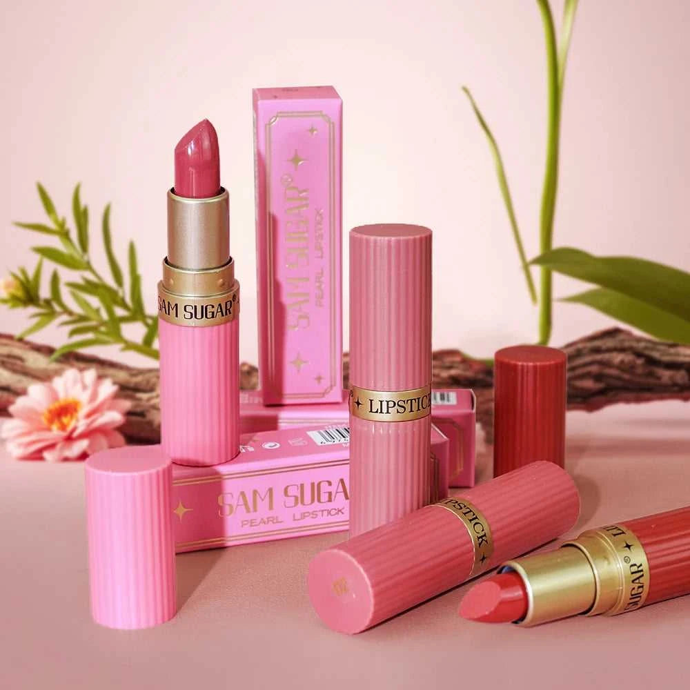 Pearlescent Pink Glitter Velvet Lipstick Metallic Waterproof Long Lasting Matte Shimmer Diamond Lipstick Women Makeup Cosmetic Éditions Traditions & Modernité Inc. 185980885;20260611;1781193716Khru3