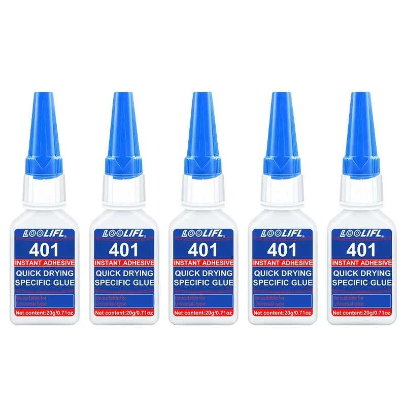 Brand-new upgraded 401 super cyanoacrylate glue, instant drying in 5 seconds, waterproof, stable and versatile bonding tool. Éditions Traditions & Modernité Inc. 14:202567811#lao-401-20ml-10pc