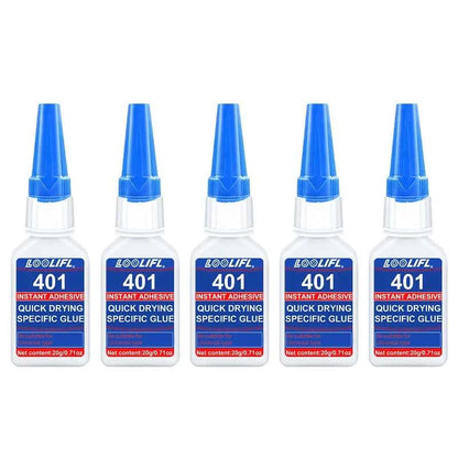 Brand-new upgraded 401 super cyanoacrylate glue, instant drying in 5 seconds, waterproof, stable and versatile bonding tool. Éditions Traditions & Modernité Inc. 14:202567811#lao-401-20ml-10pc