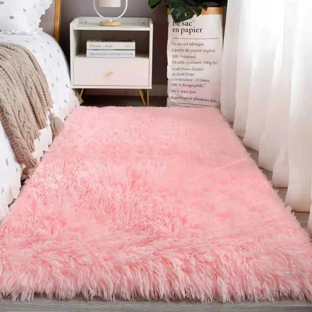 VIKAMA Tie-Dye Plush Carpet Living Room Decoration Soft Fluffy Home Mat Children's Room Baby Crawling Non-Slip Blanket Éditions Traditions & Modernité Inc. 186083195;20260613;1781386245LjUFR