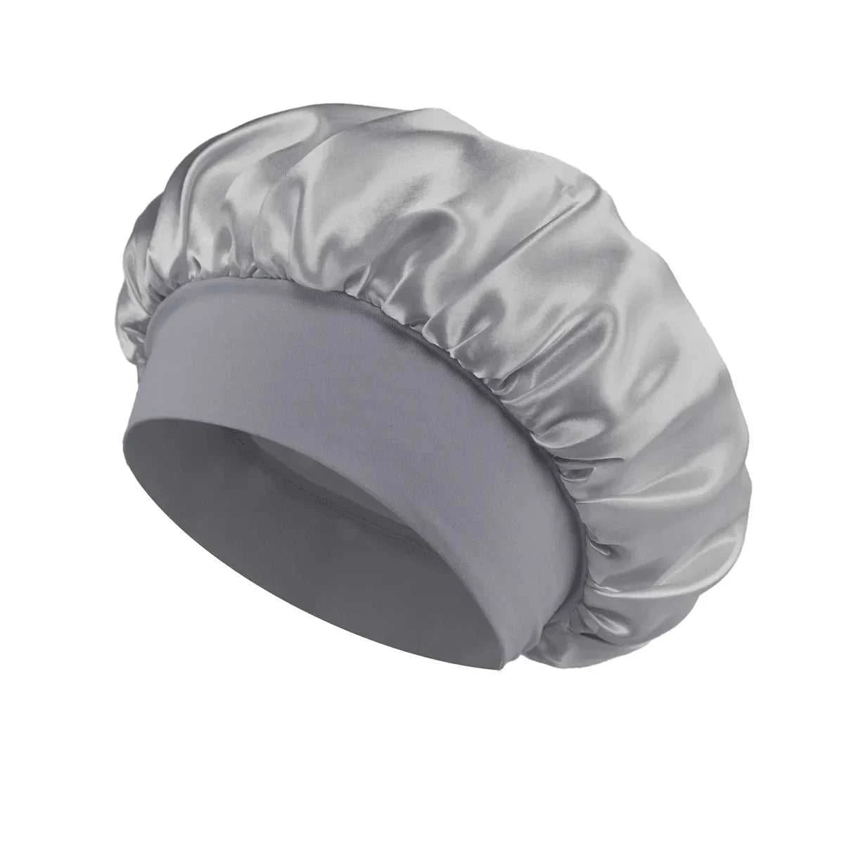 Women Satin Bonnet Hair Bonnet for Sleeping Hair Care Silk Bonnets Solid Wide-brimmed Sleeping Hat with Elastic Soft Band Éditions Traditions & Modernité Inc. 14:771#beige