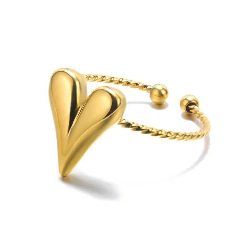 316L Stainless Steel Rings for Women Gold Color Never Fade Luxury Classic rings wedding couple rings Jewelry Free Shipping Éditions Traditions & Modernité Inc. 186727648;20260628;17826904053M55t