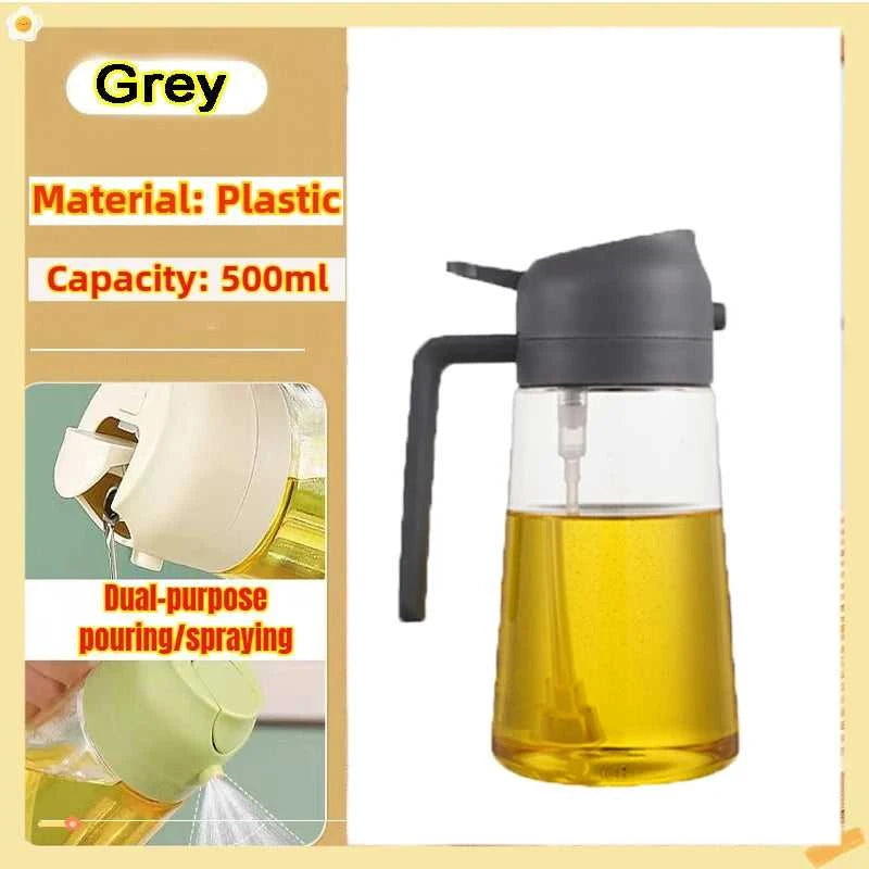 200/300/500ml Oil Spray Bottle BBQ Cooking Olive Oil Sprayer Plastic Baking Oil Spray Empty Bottle Vinegar Bottle Or Oil brush Éditions Traditions & Modernité Inc. 185980650;20260611;1781193656phbKP