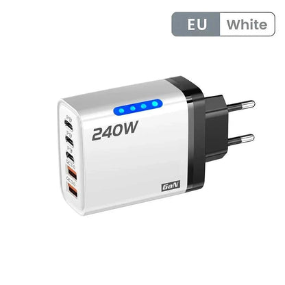 5-in-1 Fast Charging Station Power All Devices Faster Éditions Traditions & Modernité Inc. 14:1052#0.25M 10A Cable