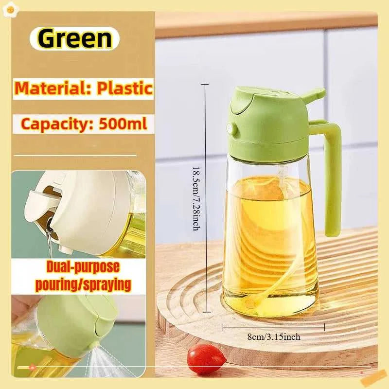 200/300/500ml Oil Spray Bottle BBQ Cooking Olive Oil Sprayer Plastic Baking Oil Spray Empty Bottle Vinegar Bottle Or Oil brush Éditions Traditions & Modernité Inc. 185980650;20260611;1781193656phbKP