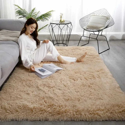 VIKAMA Tie-Dye Plush Carpet Living Room Decoration Soft Fluffy Home Mat Children's Room Baby Crawling Non-Slip Blanket Éditions Traditions & Modernité Inc. 186083095;20260613;1781386246erLZW