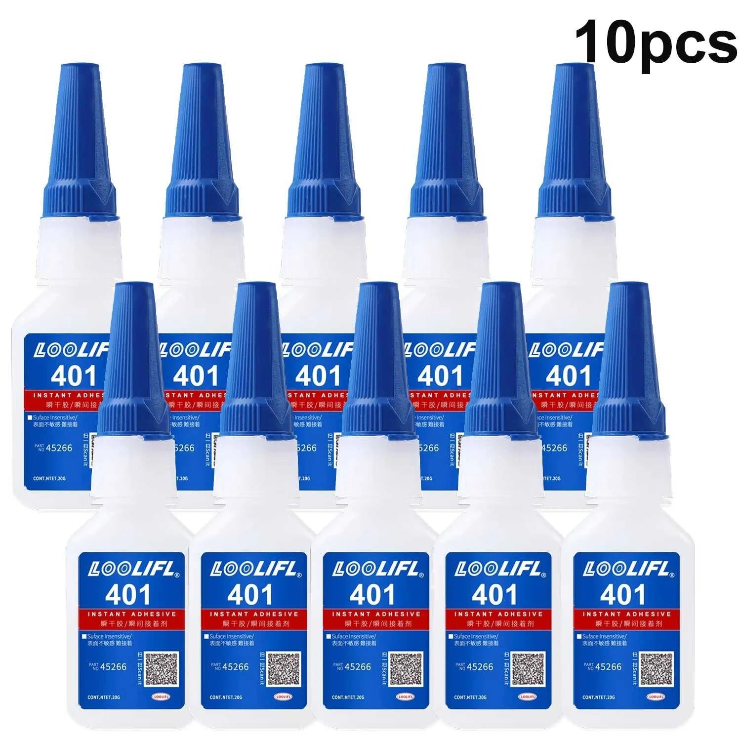Brand-new upgraded 401 super cyanoacrylate glue, instant drying in 5 seconds, waterproof, stable and versatile bonding tool. Éditions Traditions & Modernité Inc. 14:202567811#lao-401-20ml-10pc