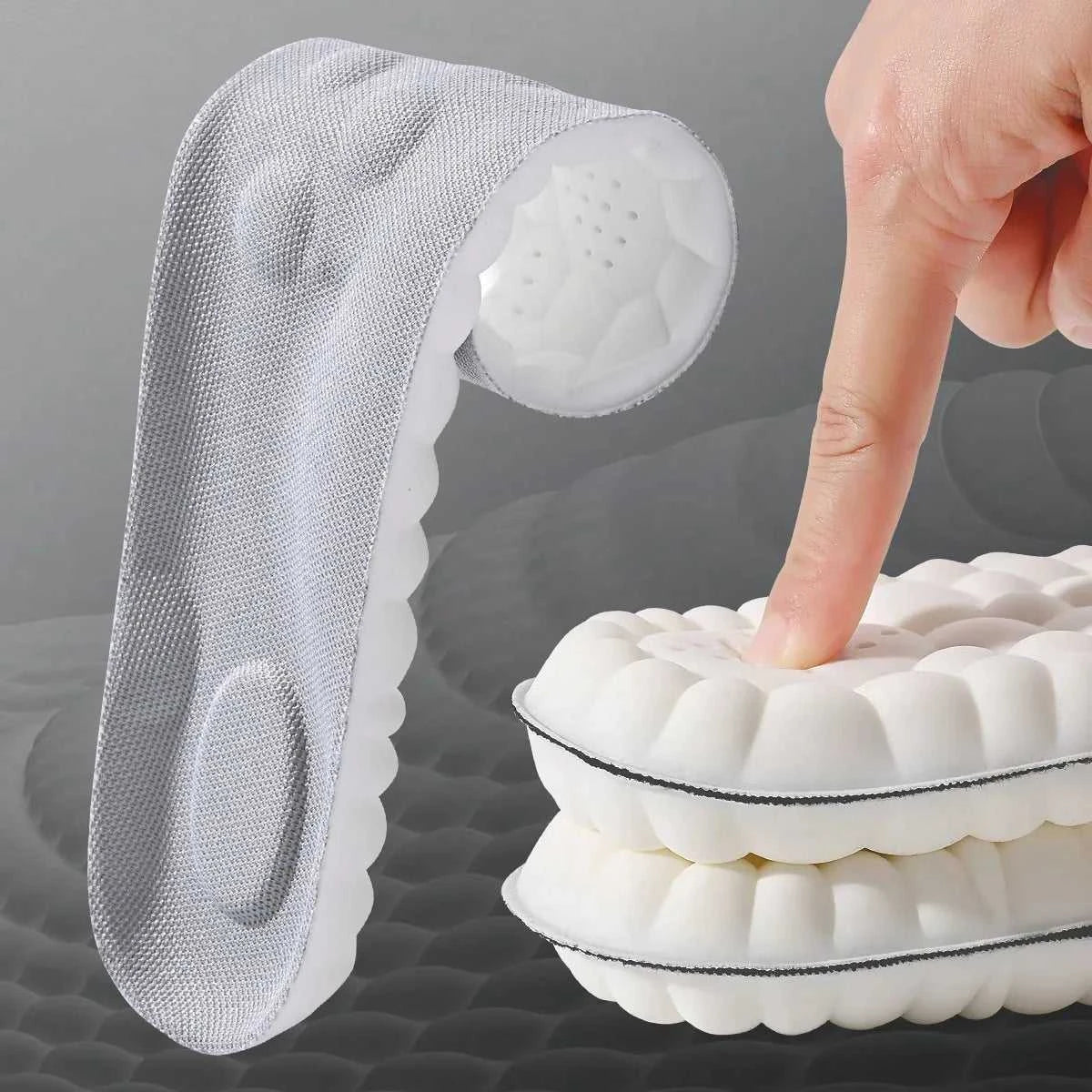 1/2/4pairs Latex Sport Insoles Soft High Elasticity Shoe Pads Orthotic Breathable Shock Absorption Cushion Arch Support Insole Éditions Traditions & Modernité Inc. 185981381;20260611;1781193823F9J4Z