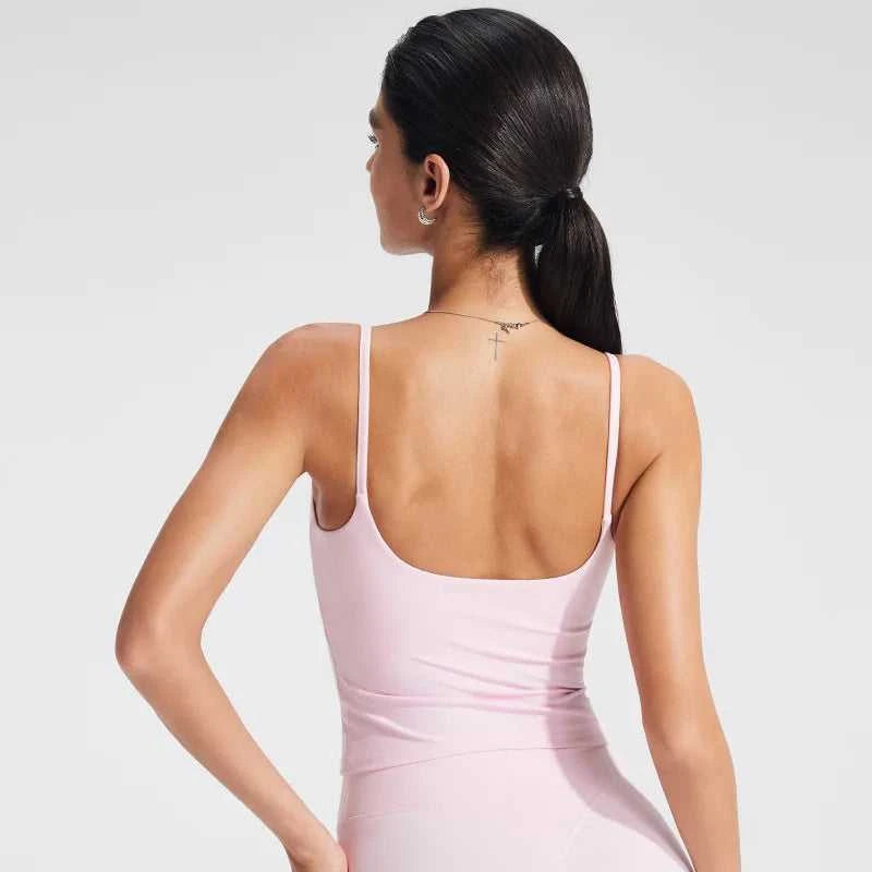 NCLAGEN GYM Tank Top With Built In Bra women's Yoga clothing running Square Neck fitness vest beautiful back sports Workout Éditions Traditions & Modernité Inc. 186642574;20260626;1782517547ZAGL9