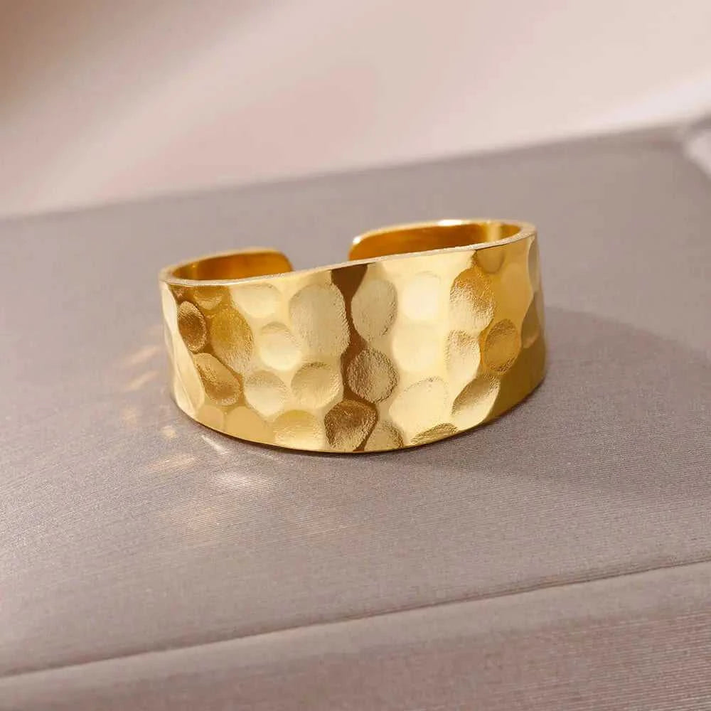 316L Stainless Steel Rings for Women Gold Color Never Fade Luxury Classic rings wedding couple rings Jewelry Free Shipping Éditions Traditions & Modernité Inc. 186727648;20260628;17826904053M55t