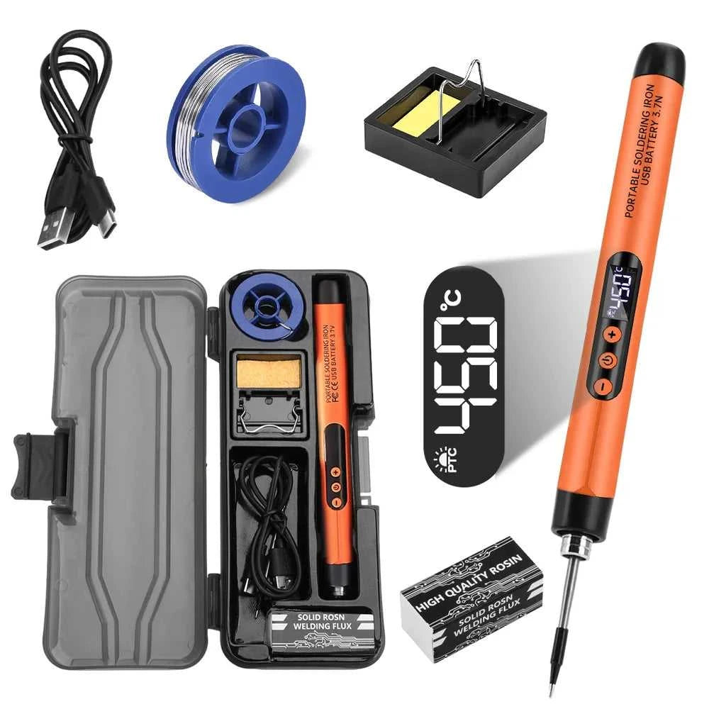 USB Soldering Iron Mini Small Soldering Iron Set Portable Household Type-C Interface 600mAh Battery Adjustable Temperature Éditions Traditions & Modernité Inc. 185981677;20260611;17811938286FTV2