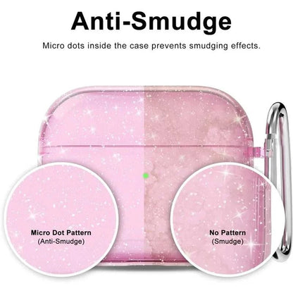Glitter TPU Protective Earphone Case with Keychain Éditions Traditions & Modernité Inc. 5:200000321#for airpods pro;14:1052