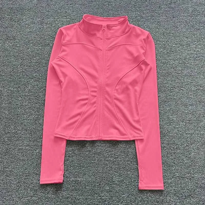 Women Sport Jacket Long Sleeve Shirt Workout Coat Gym Training Clothing Yoga Sportswear Éditions Traditions & Modernité Inc. 185982250;20260611;17811938662qotb