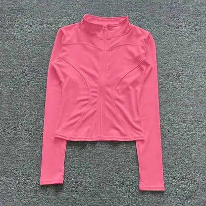 Women Sport Jacket Long Sleeve Shirt Workout Coat Gym Training Clothing Yoga Sportswear Éditions Traditions & Modernité Inc. 185982250;20260611;17811938662qotb