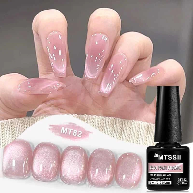 Pink Story Cat Magnetic Gel Nail Polish Nude Pink Gold Light Semi Permanent UV Gel Varnish Soak Off Nail Supplies Manicure DIY Éditions Traditions & Modernité Inc. 185982849;20260611;178119397704DHk