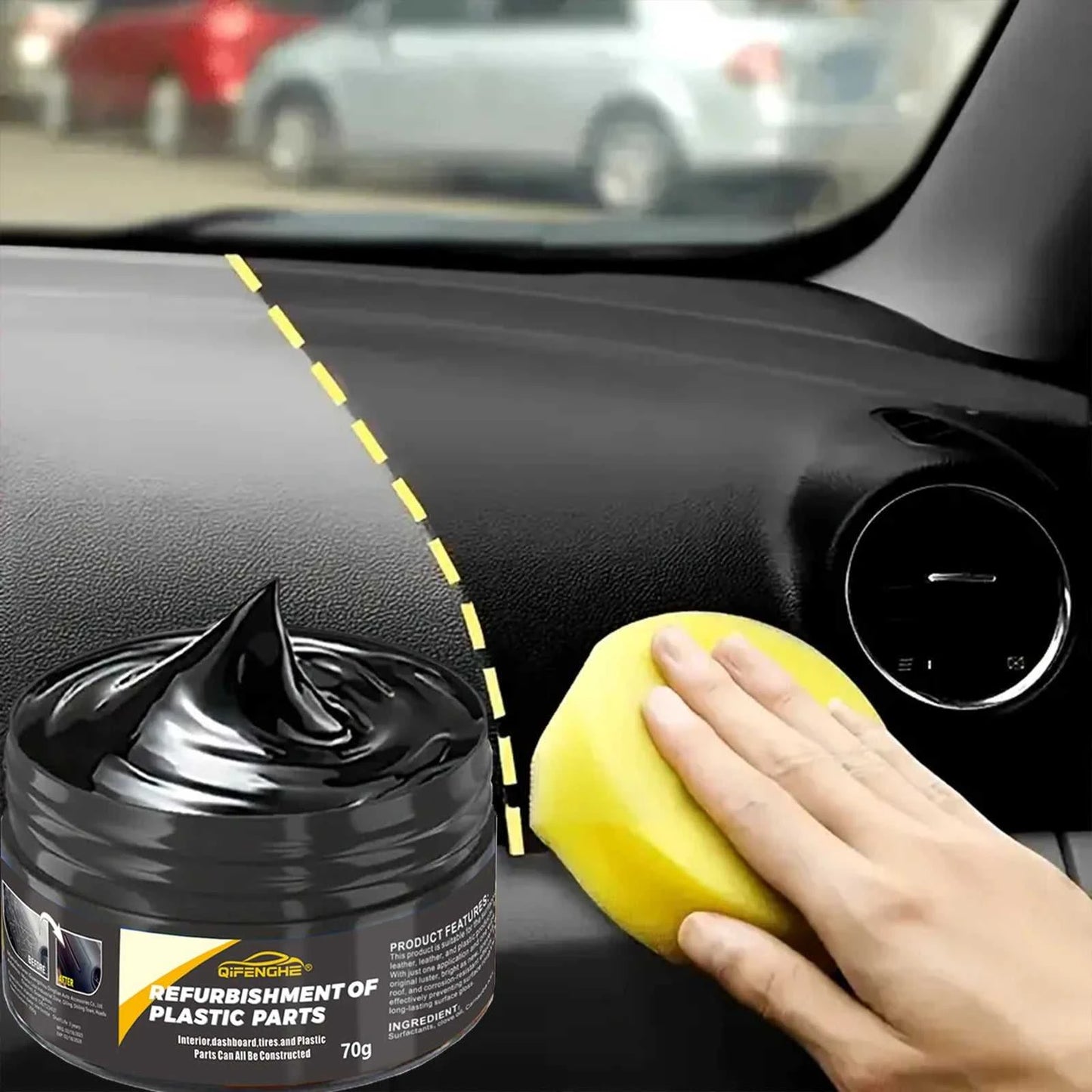 automotive plastic repair agent-interior and exterior plastic polishing wax, scratch repair anti-aging cream, suitable for tires Éditions Traditions & Modernité Inc. 185980838;20260611;1781193699mY4mF