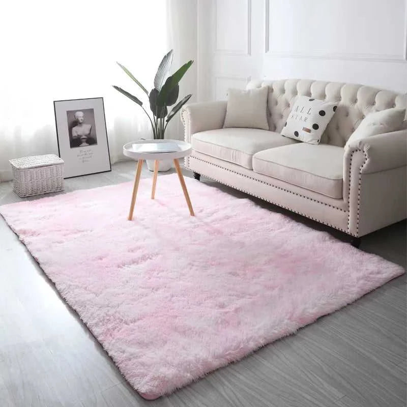 VIKAMA Tie-Dye Plush Carpet Living Room Decoration Soft Fluffy Home Mat Children's Room Baby Crawling Non-Slip Blanket Éditions Traditions & Modernité Inc. 186083095;20260613;1781386246erLZW