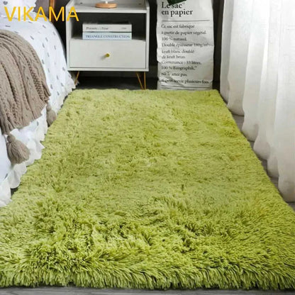 VIKAMA Simple Silk Wool Plush Carpet Bedroom Living Room Bed Blanket Solid Color High-Grade Soft Blanket Room Coffee Table Mat Éditions Traditions & Modernité Inc. 186643081;20260626;1782518268vdaCn