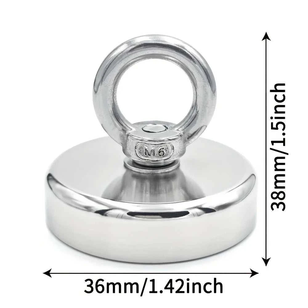 D16~D42mm Super Strong Neodymium Fishing Hook N52 Heavy Duty Rare Earth Neodymium with Countersunk Hole Eyebolt Salvage Magnetic Éditions Traditions & Modernité Inc. 185980362;20260611;1781193602tp9J4
