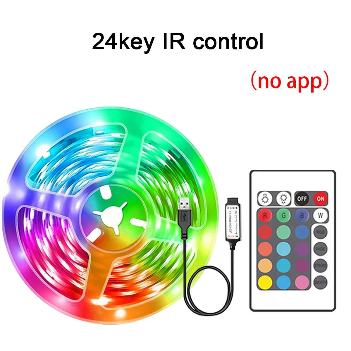 RGB Led Strip Lights 5m 10m 20m 30m Led Room Light with APP Control Flexible Ribbon Luces Led Tape for Room Bedroom Decoration Éditions Traditions & Modernité Inc. 185979931;20260611;17811934904g9K2