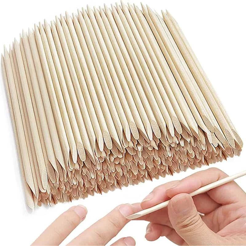 100/50pcs Nail Art Pusher Orange Wood Sticks Cuticle Pusher Remover Rhinestones Dotting Removal Manicure Pedicure Care Tools Éditions Traditions & Modernité Inc. 185982649;20260611;1781193940IaeKQ
