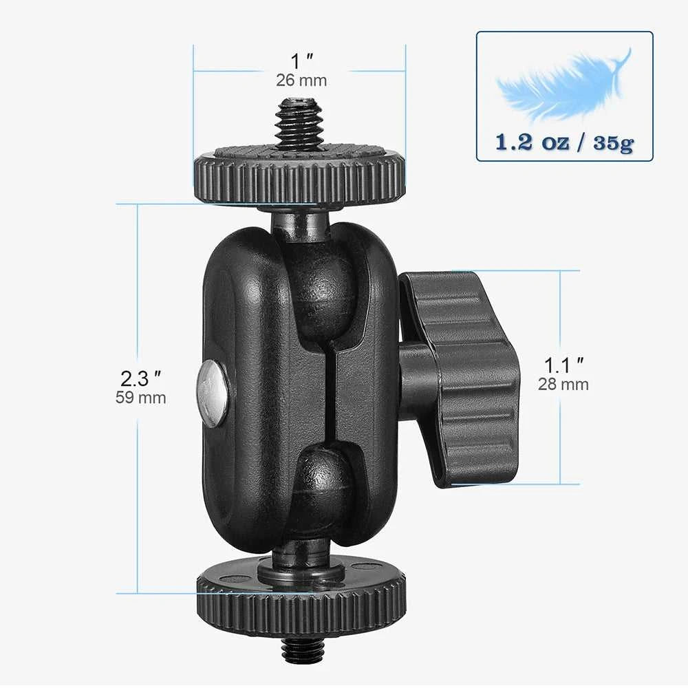 Adjustable Magic Arm with 1/4 Inch Mount for Cameras