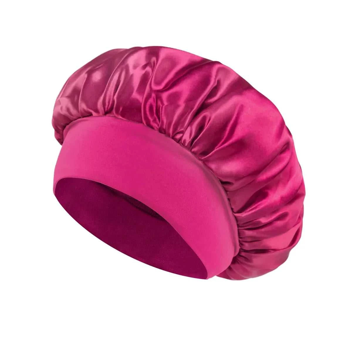 Women Satin Bonnet Hair Bonnet for Sleeping Hair Care Silk Bonnets Solid Wide-brimmed Sleeping Hat with Elastic Soft Band Éditions Traditions & Modernité Inc. 14:771#beige