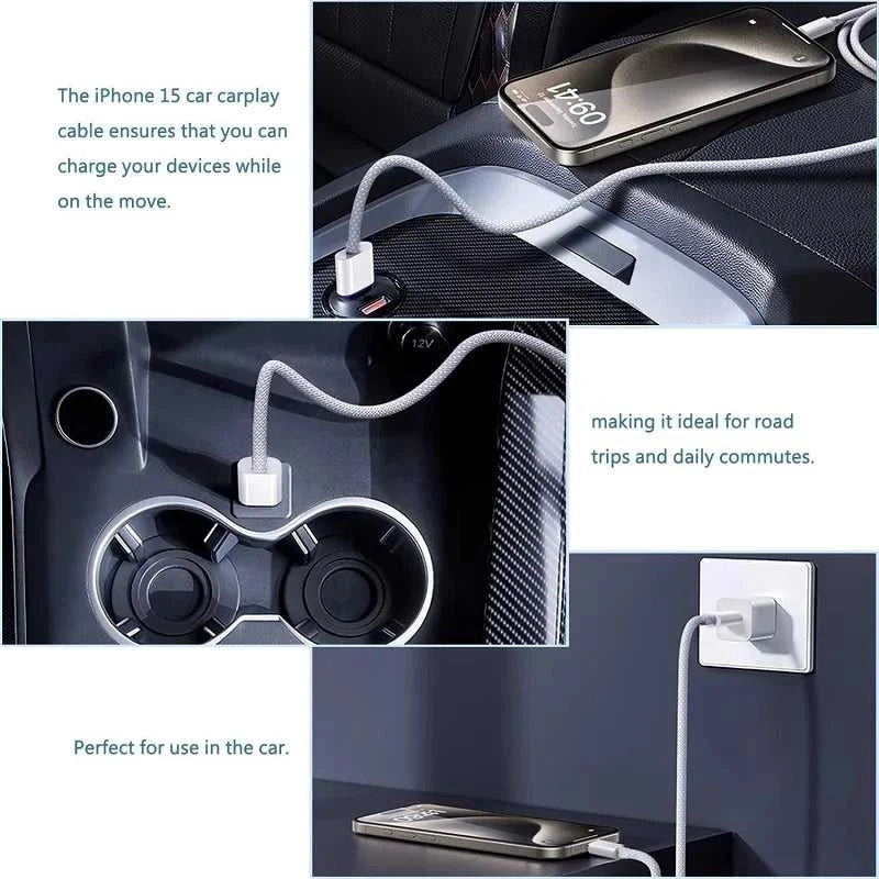 1pcs-5pcs 60W PD USB-C to USB C Fast Charger Cable For Apple iPhone 17 Pro Max 16 15 Plus 14 13 12 11 X XS Type C Quick Charging Éditions Traditions & Modernité Inc. 186084265;20260613;17813864043Yb33