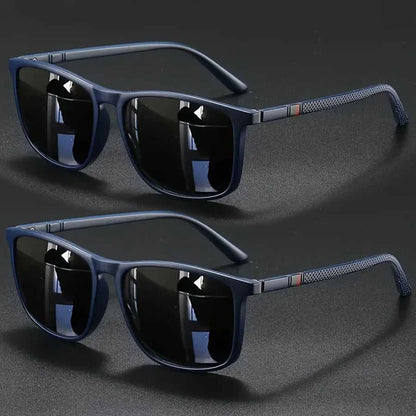 2pcs Luxury Square Vintage Cycling Sunglasses Men Women Fashion Travel Driving Fishing Sun Glasses Male Eyewear UV400