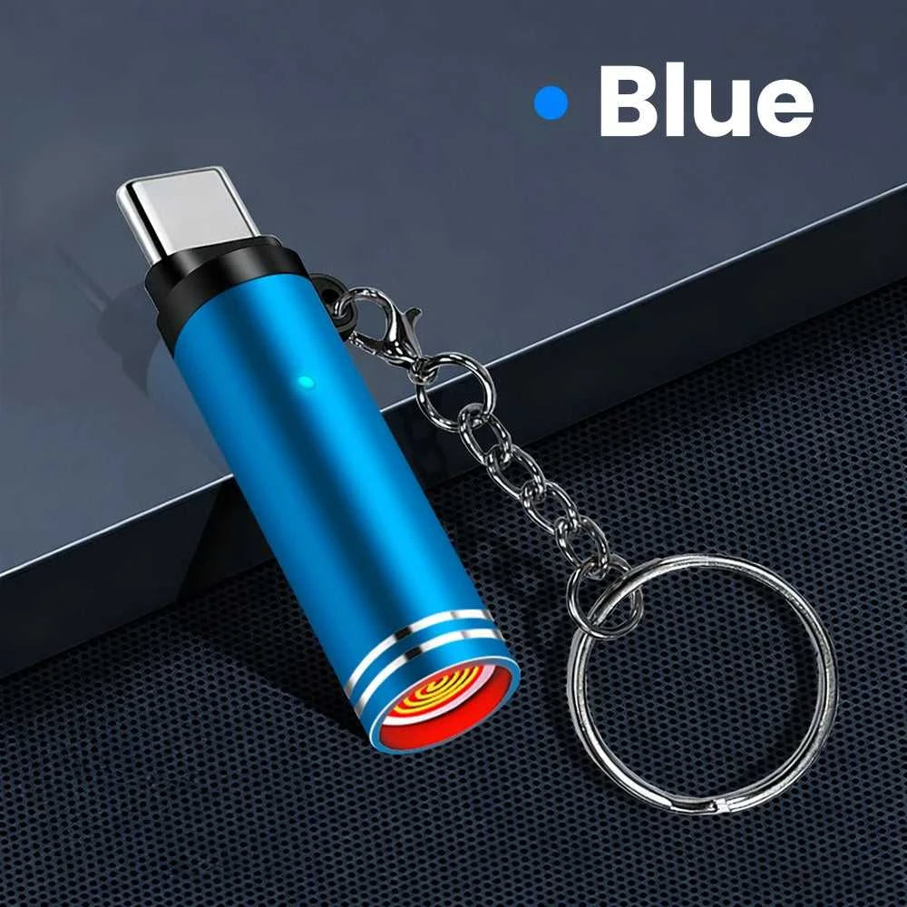 Mini Type C Mobile Phone Cigarette Lighter Air Blowing Cigarette Lighter Outdoor Safety USB C Lighter Adapter For iPhone 17 Pro Éditions Traditions & Modernité Inc. 185980467;20260611;178119363355qYQ