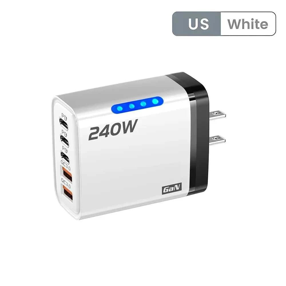 5-in-1 Fast Charging Station Power All Devices Faster Éditions Traditions & Modernité Inc. 14:1052#0.25M 10A Cable