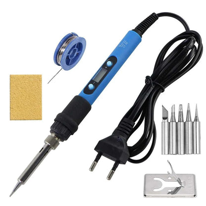 60W 80W Electric Soldering Iron LCD Digital Display Adjustable Temperature Welding Repair Tools 220V / 110V Solder Wire Tips Éditions Traditions & Modernité Inc. 185980930;20260611;1781193732cnfby