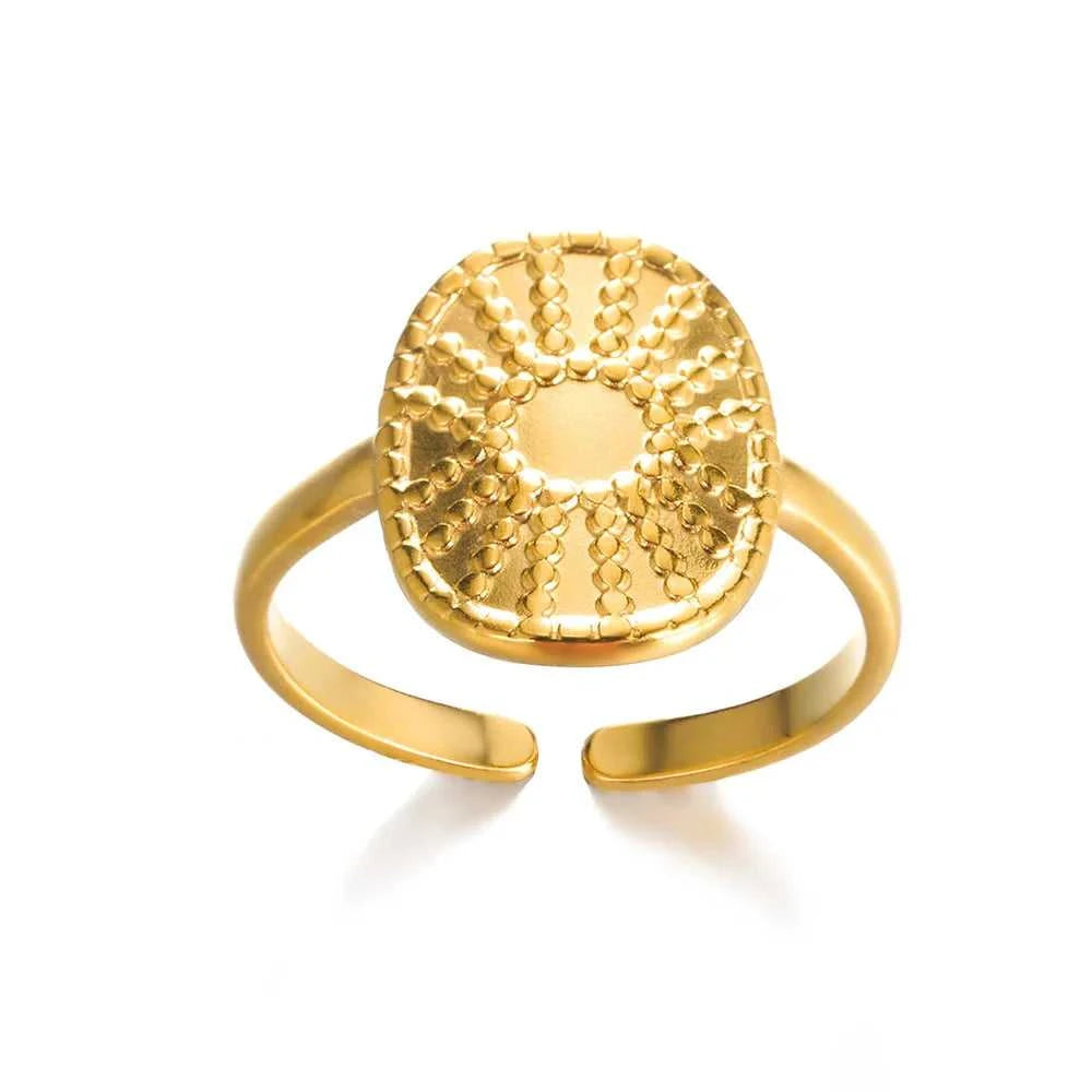 316L Stainless Steel Rings for Women Gold Color Never Fade Luxury Classic rings wedding couple rings Jewelry Free Shipping Éditions Traditions & Modernité Inc. 186727648;20260628;17826904053M55t