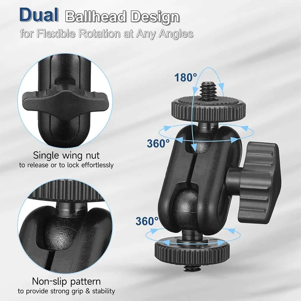Adjustable Magic Arm with 1/4 Inch Mount for Cameras