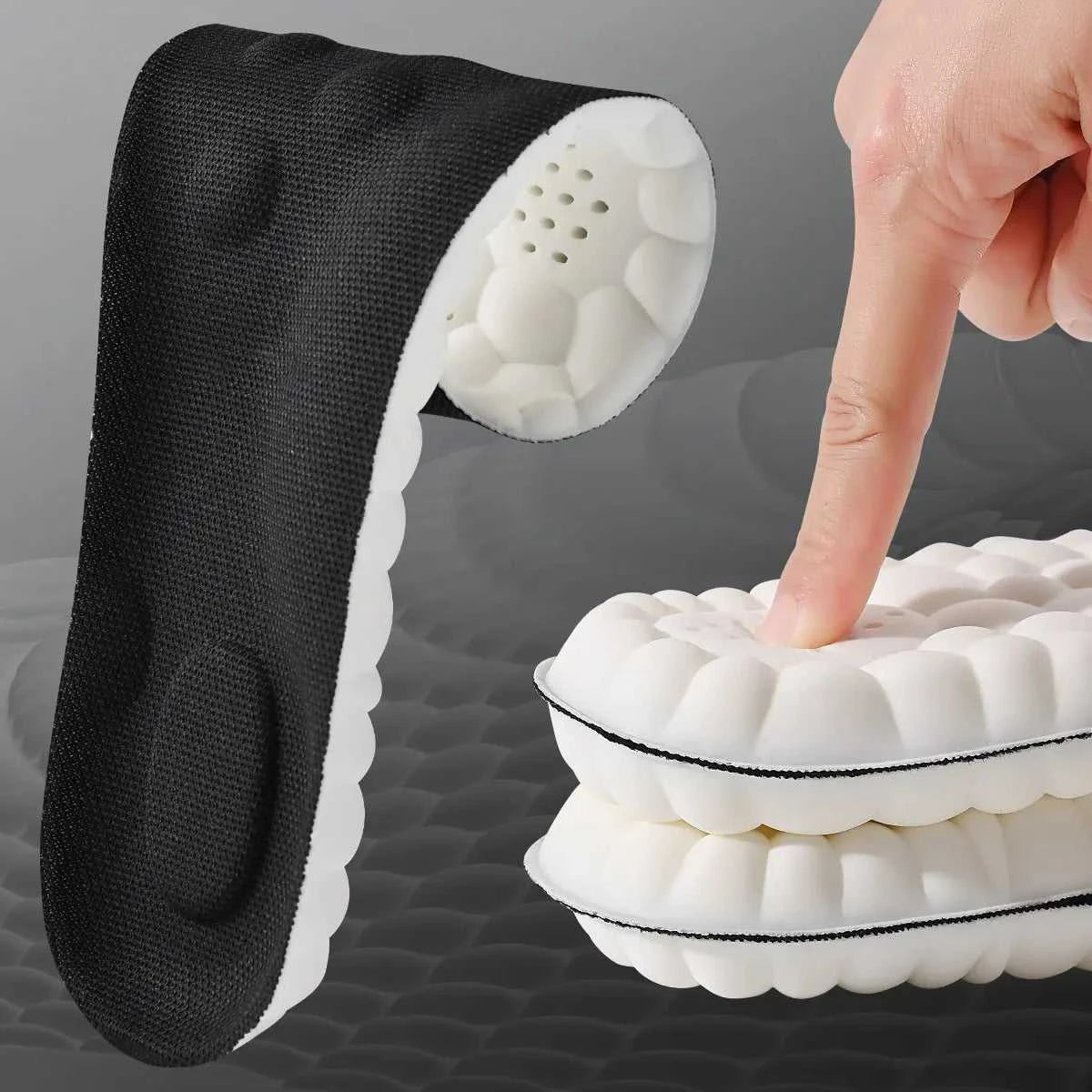 1/2/4pairs Latex Sport Insoles Soft High Elasticity Shoe Pads Orthotic Breathable Shock Absorption Cushion Arch Support Insole Éditions Traditions & Modernité Inc. 185981381;20260611;1781193823F9J4Z