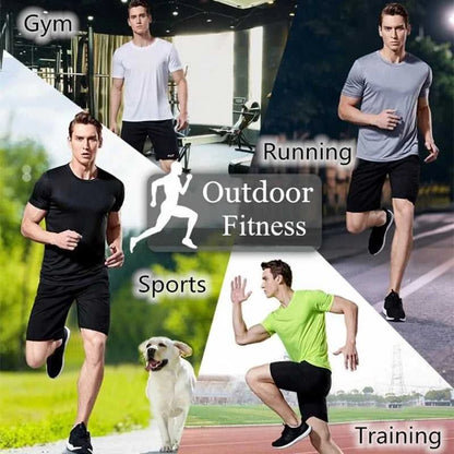Men's Quick Dry Short Sleeve Gym Running Moisture Wicking Round Neck T-Shirt Training Exercise Gym Sport Shirt Tops Lightweight Éditions Traditions & Modernité Inc. 186225811;20260617;1781706111gFfNF