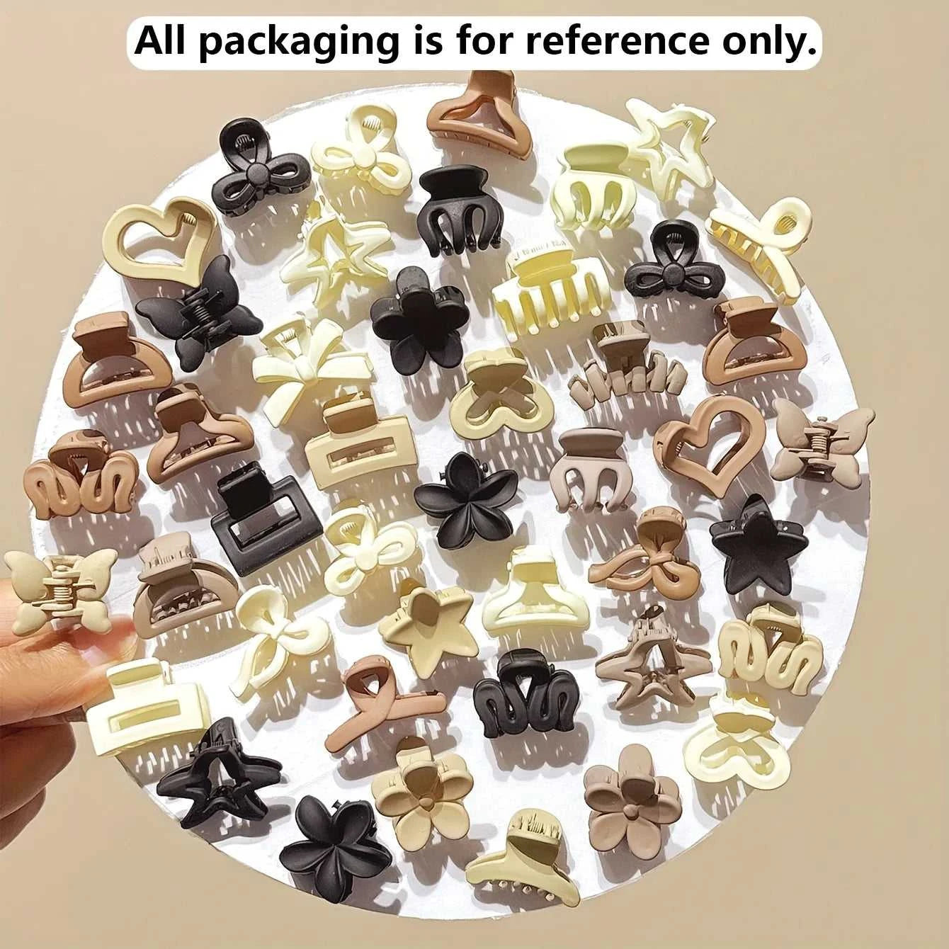5/10/20/30pcs Beige Mixed Pack Small Clips, Cute Girl Accessories - Perfect for Daily Use, Special Occasions, or Travel Gifts Éditions Traditions & Modernité Inc. 185980399;20260611;1781193617wRsg1