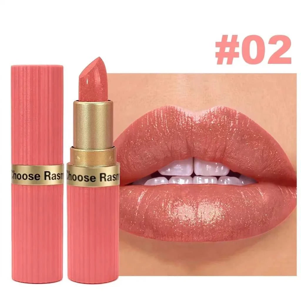Pearlescent Pink Glitter Velvet Lipstick Metallic Waterproof Long Lasting Matte Shimmer Diamond Lipstick Women Makeup Cosmetic Éditions Traditions & Modernité Inc. 185980885;20260611;1781193716Khru3