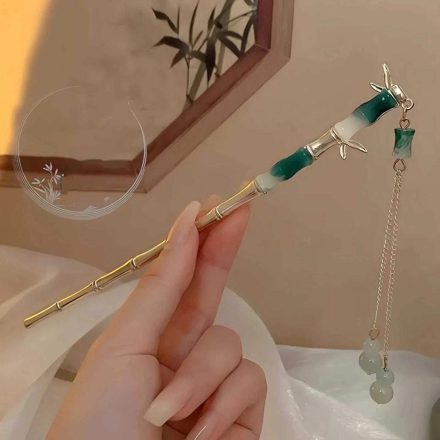 1/6pcs Elegant Chinese Style Tassel Hair Stick Traditional Floral Design Hairstyle Accessory Women Jewelry Hairpin Hairneedle