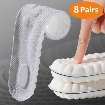 1/2/4pairs Latex Sport Insoles Soft High Elasticity Shoe Pads Orthotic Breathable Shock Absorption Cushion Arch Support Insole Éditions Traditions & Modernité Inc. 185981381;20260611;1781193823F9J4Z