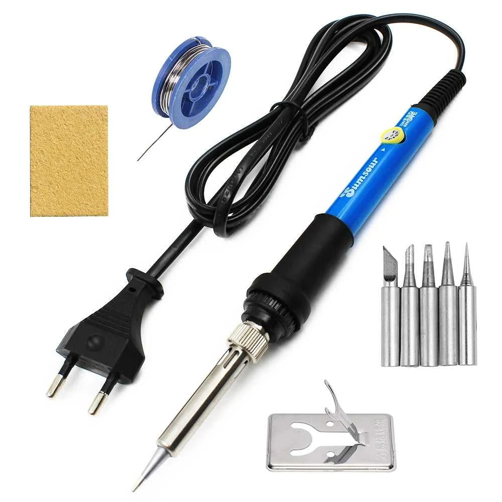 60W 80W Electric Soldering Iron LCD Digital Display Adjustable Temperature Welding Repair Tools 220V / 110V Solder Wire Tips Éditions Traditions & Modernité Inc. 185980930;20260611;1781193732cnfby