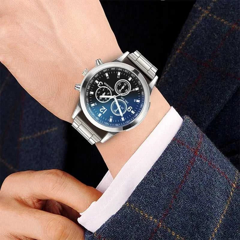 1/2PCS Men Business Watches Fashion Men's Steel Band Quartz Watch with Bracelet（Box not Included） Éditions Traditions & Modernité Inc. 186728091;20260629;1782691242rPFQK