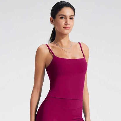 NCLAGEN GYM Tank Top With Built In Bra women's Yoga clothing running Square Neck fitness vest beautiful back sports Workout Éditions Traditions & Modernité Inc. 186642574;20260626;1782517547ZAGL9