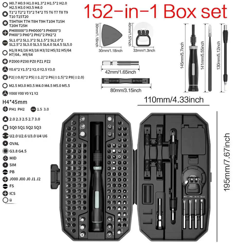 Precision Screwdriver Set, Laptop Tool Kit, 152/25 in 1 Professional Computer Screwdriver Repair Kit T5 T6 Torx Screwdriver Éditions Traditions & Modernité Inc. 185982759;20260611;1781193960xvvq7