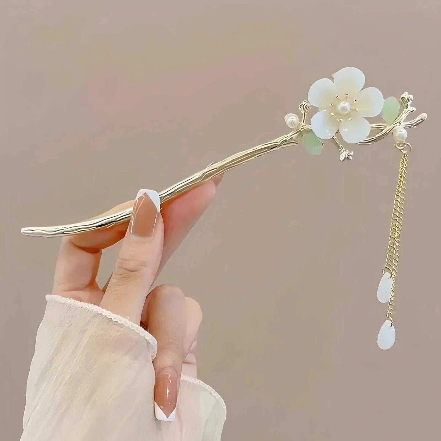 1/6pcs Elegant Chinese Style Tassel Hair Stick Traditional Floral Design Hairstyle Accessory Women Jewelry Hairpin Hairneedle Éditions Traditions & Modernité Inc. 186083255;20260613;1781386260YNM29