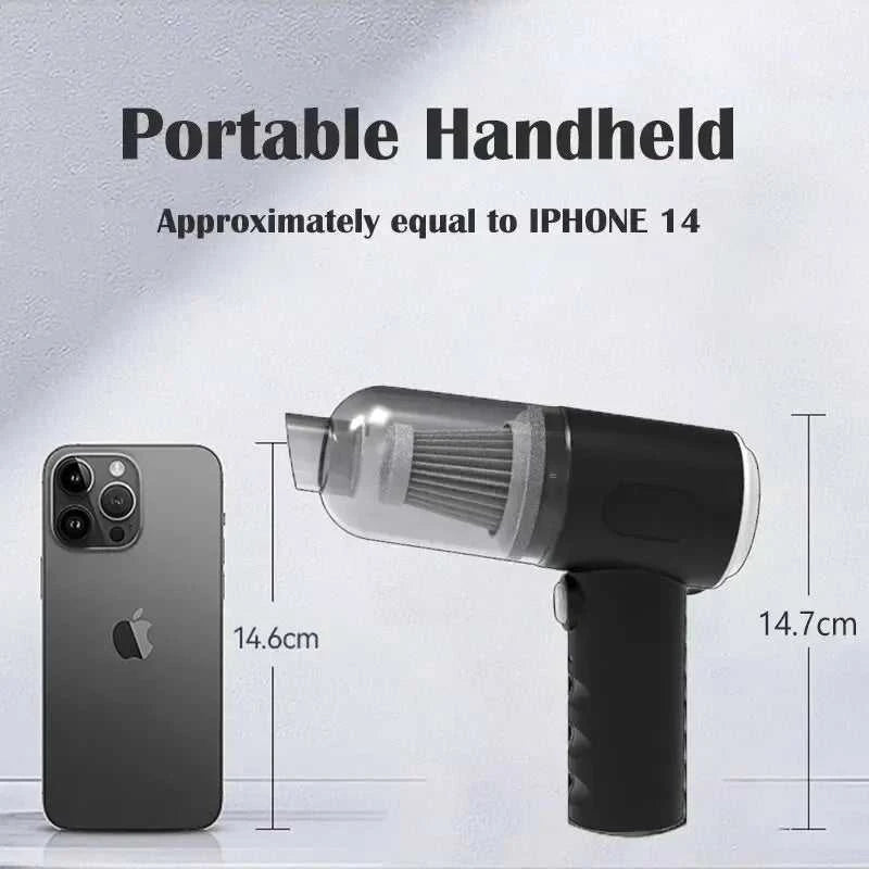 9000Pa Wireless Car Vacuum Cleaner USB Charging 1200mAh Portable Cleaning Appliance Mini Wet and Dry Vacuum Cleaner Household Éditions Traditions & Modernité Inc. 186226115;20260617;1781706444KTQOY