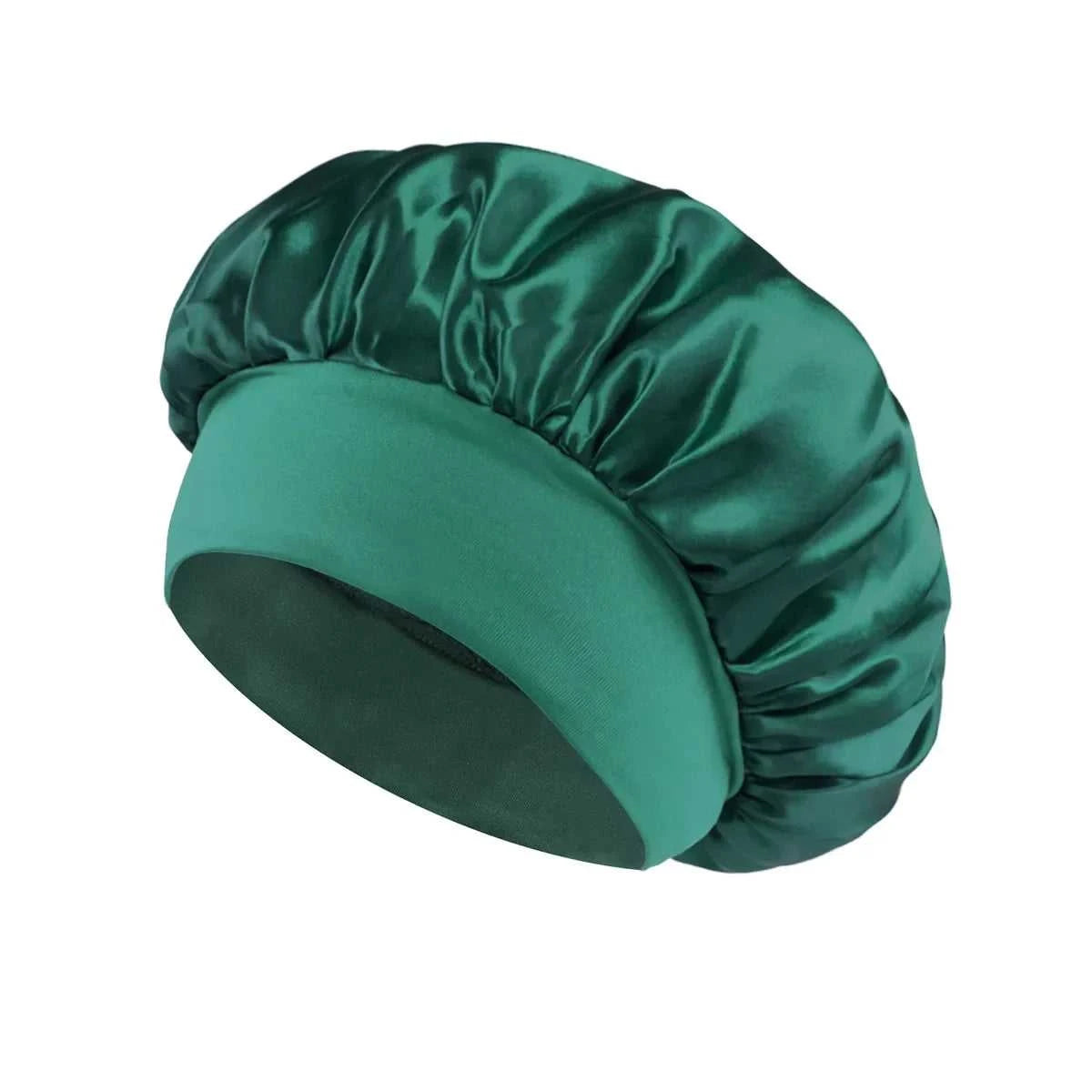 Women Satin Bonnet Hair Bonnet for Sleeping Hair Care Silk Bonnets Solid Wide-brimmed Sleeping Hat with Elastic Soft Band Éditions Traditions & Modernité Inc. 14:771#beige