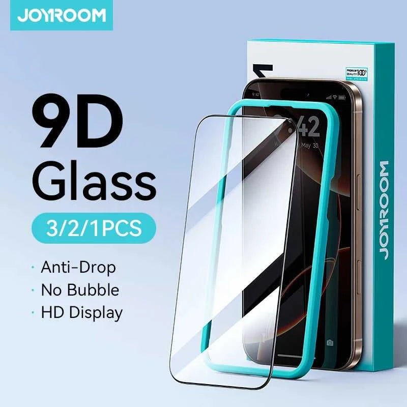 Joyroom 3/2/1PCS HD Glass For iPhone 17 16 15 Pro Max Screen Protector Full Screen Tempered Glass Protection For iPhone 17 16 15 Éditions Traditions & Modernité Inc. 185980018;20260611;1781193513GS8z3