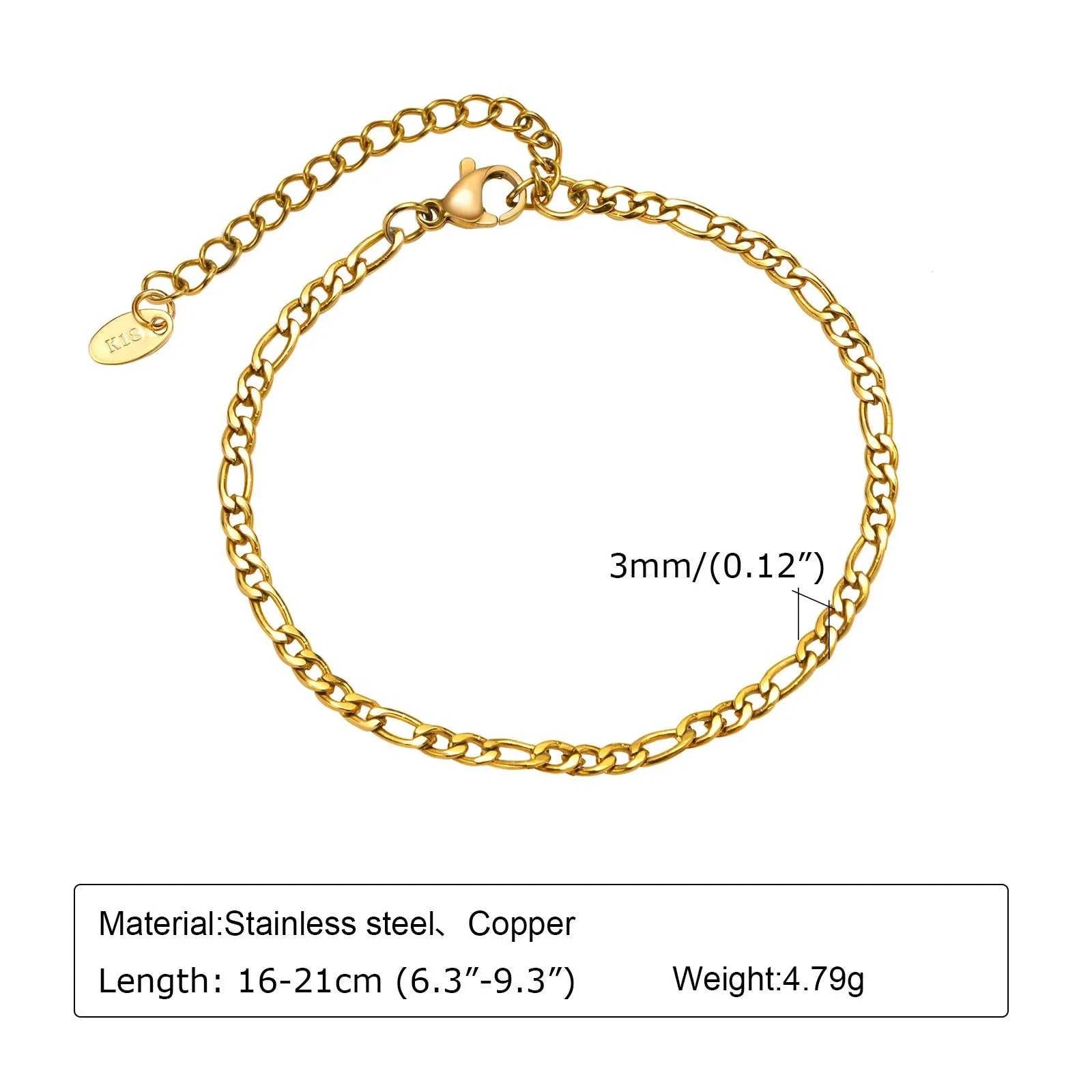 Waterproof Stainless Steel Chain Bracelets For Women , Gold Plated Fashion Stackable Link Bracelet Gifts Éditions Traditions & Modernité Inc. 186728019;20260628;1782690788FoP8H